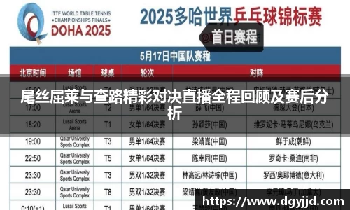 尾丝屈莱与查路精彩对决直播全程回顾及赛后分析